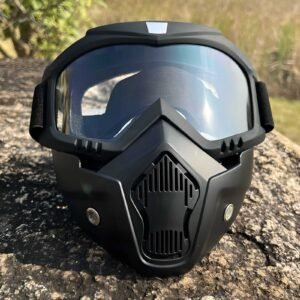 Full Face Motorcycle Riding Mask with Goggles
